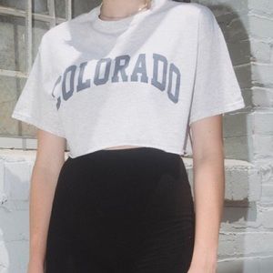 brandy melville colorado crop top